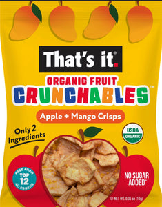 That’s it. Crunchables Organic Fruit Crisps