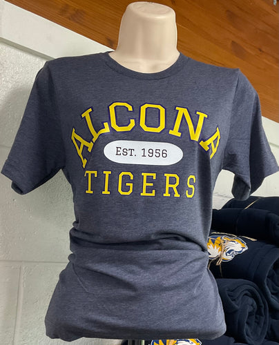 Alcona Established Heather Navy Tee Short Sleeve