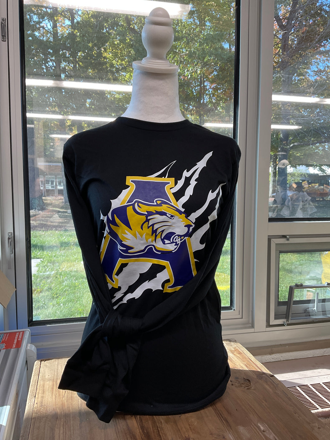 Black Tiger Scratch Long Sleeve