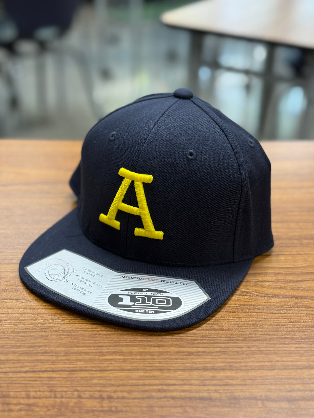 Flexfit 110 Snapback Dark Navy with Yellow Alcona 