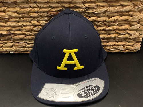 Navy Blue SnapBack Hat Gold A